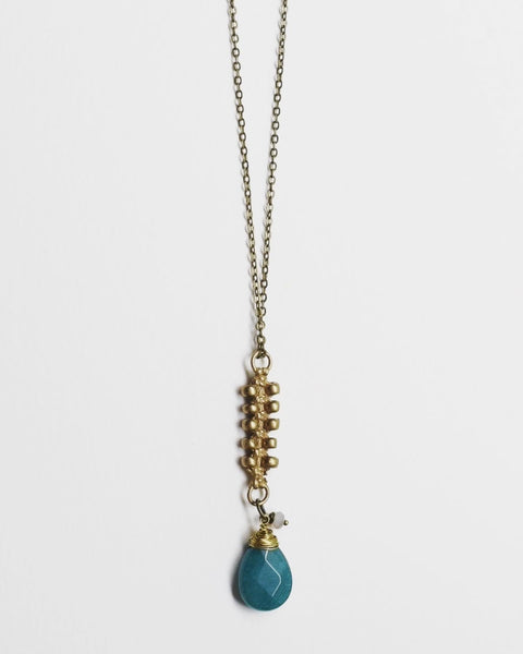 Cast Zipper with Stone