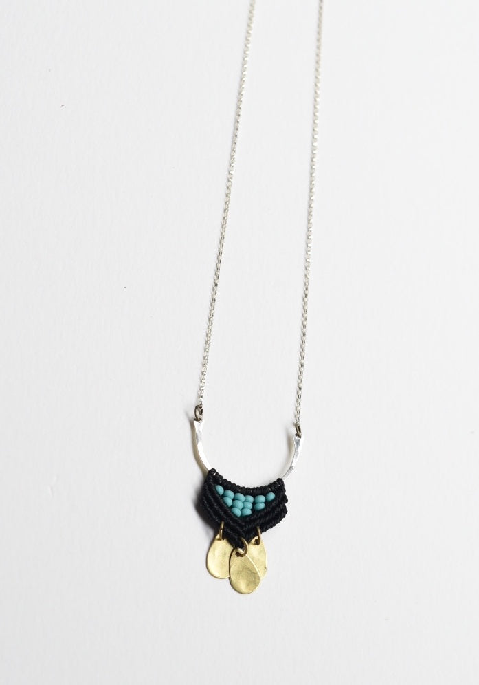 Silver & Brass Portico Necklace