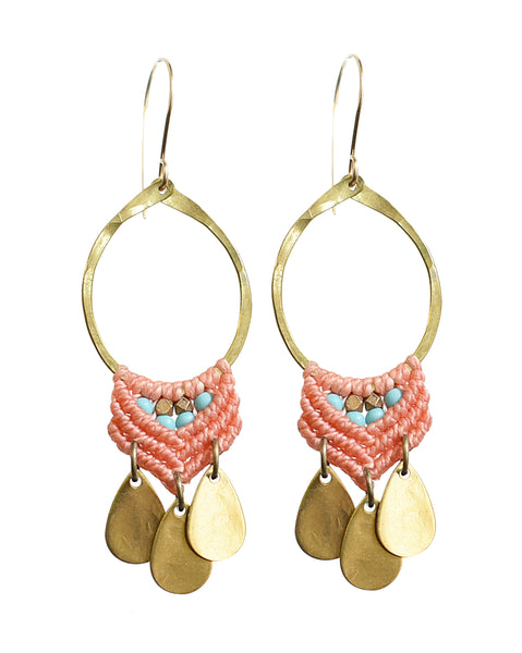 Small Brass Fuerza Hoops