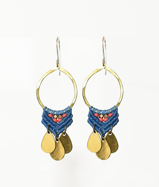 Small Brass Fuerza Hoops