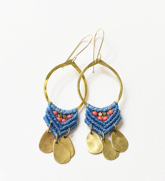 Small Brass Fuerza Hoops