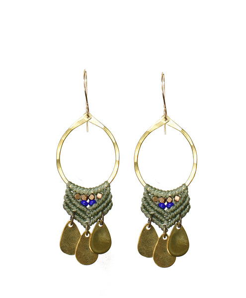 Small Brass Fuerza Hoops