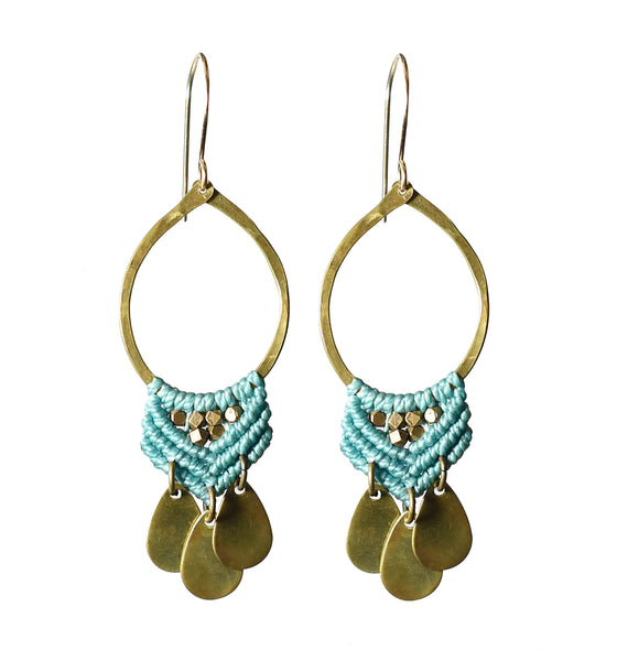 Small Brass Fuerza Hoops