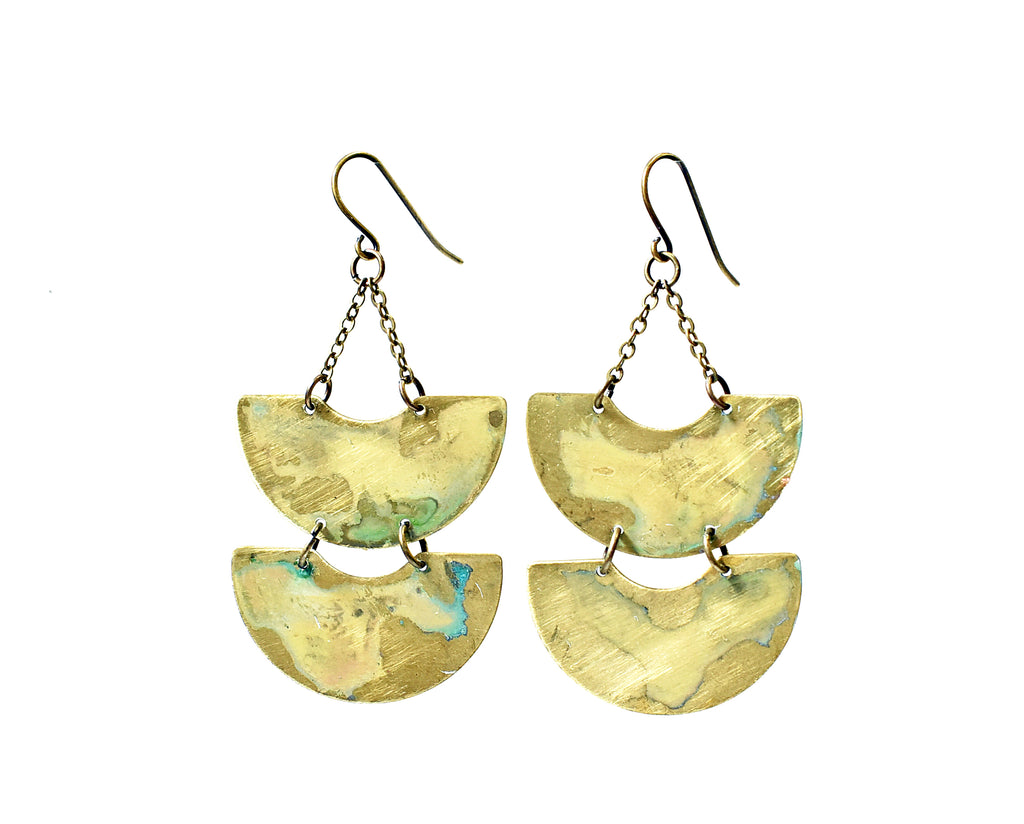 Double Anchor Earrings