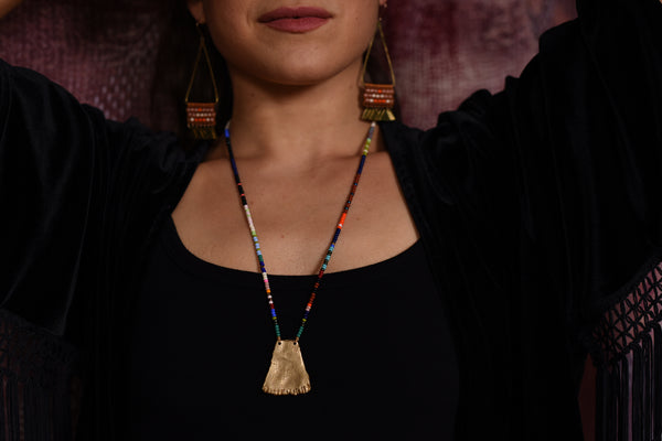 Rooted Temple Fringe Earrings