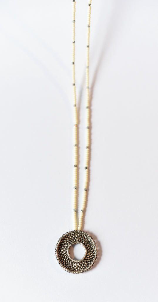 Woven Bolsa Necklace