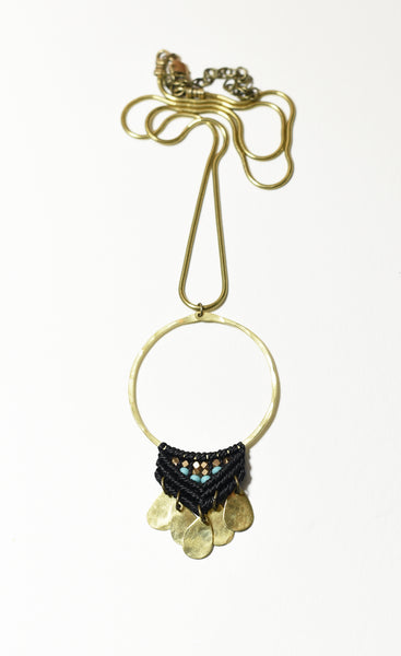 Large Brass Fuerza Necklace