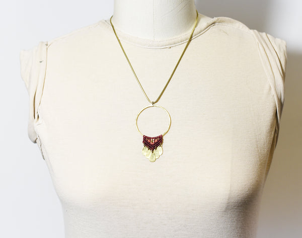 Large Brass Fuerza Necklace