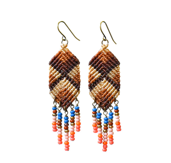 Beaded Fringe Earrings