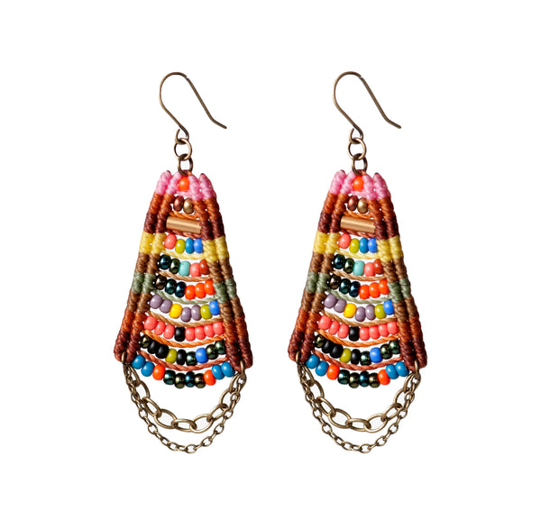 Woven Temple Earrings