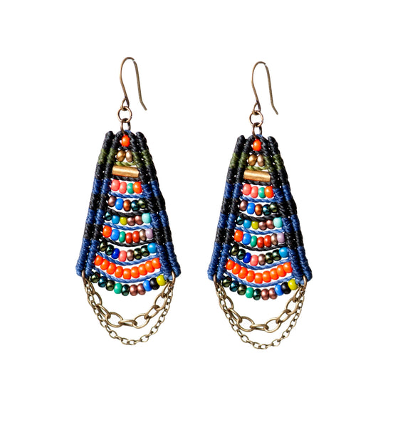 Woven Temple Earrings